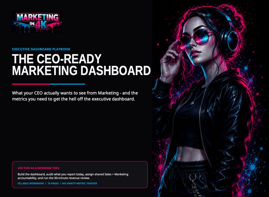 CEO Marketing Dashboard Playbook preview